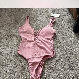TiniBikini Dusty Rose Lace-Up
